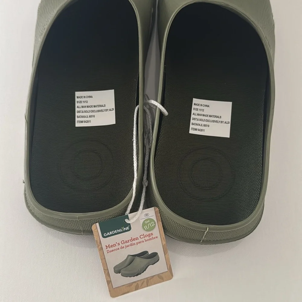 Garden Clogs Mens 11 12 Gardening Mules Shoes Gardenline Green